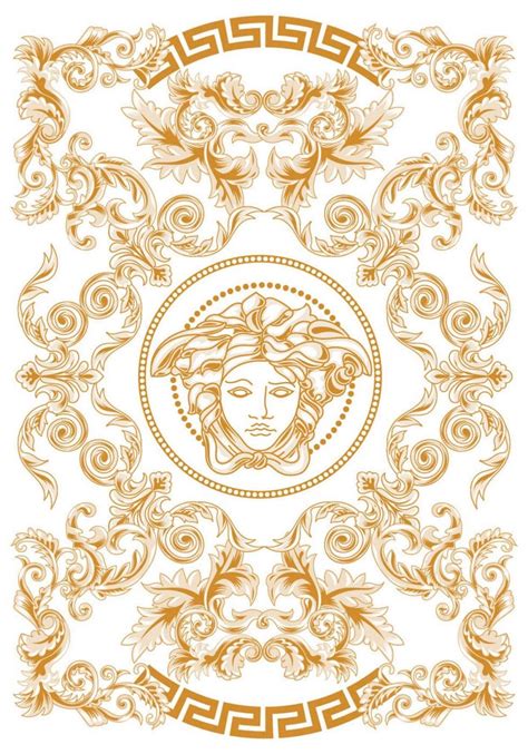 versace plates wallpaper|Versace wallpaper black and gold.